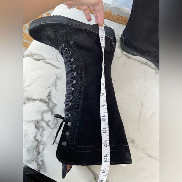 Tod's Gomminos combat moto style mid calf boots 6.5 - Picture 11 of 15